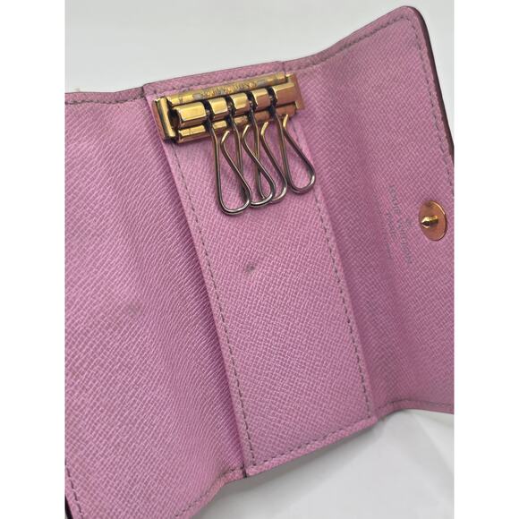 Louis Vuitton White Monogram Multicolore 4 Key Holder - Picture 13 of 16